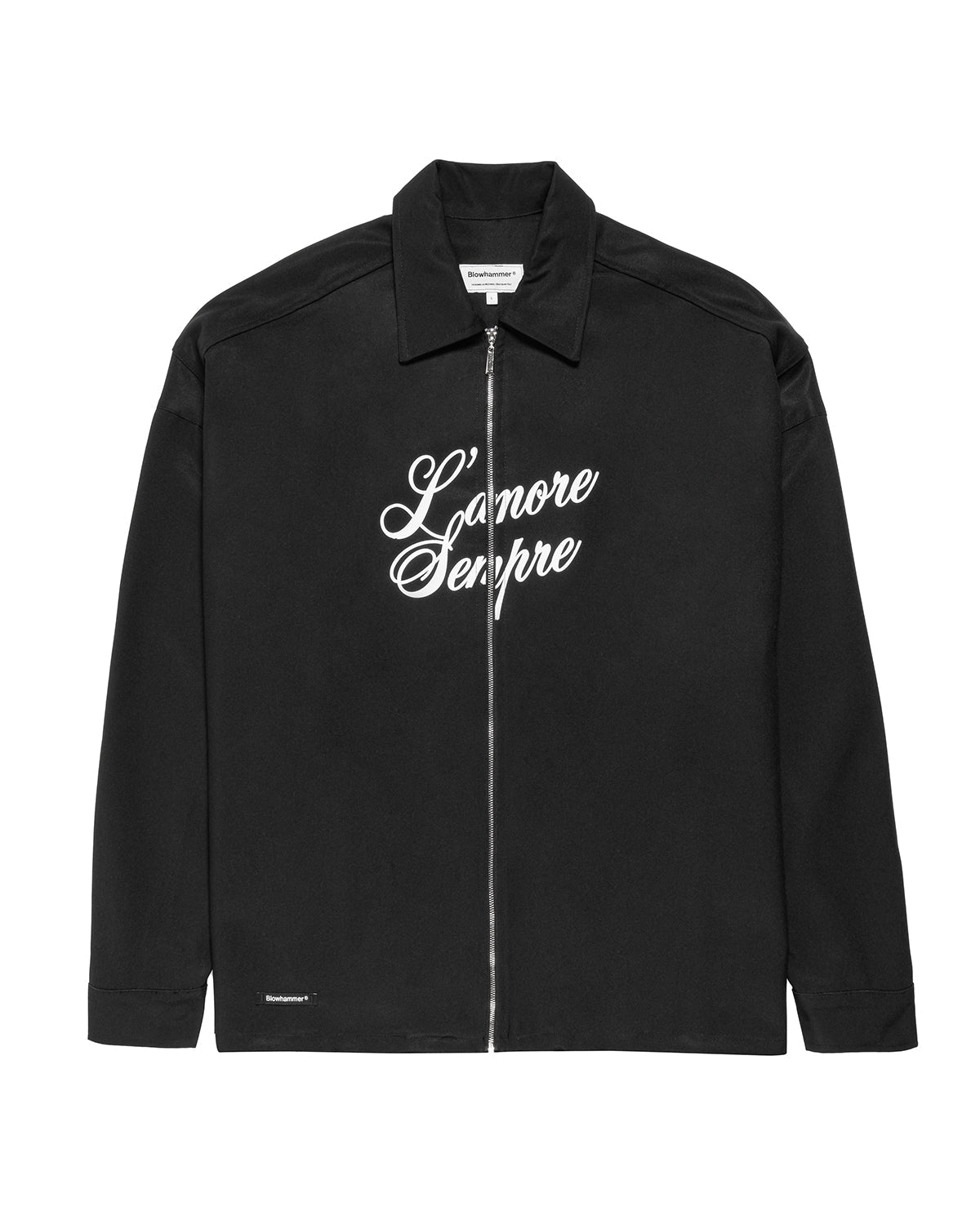 L’ amore sempre black Windbreaker | Blowhammer, color_black