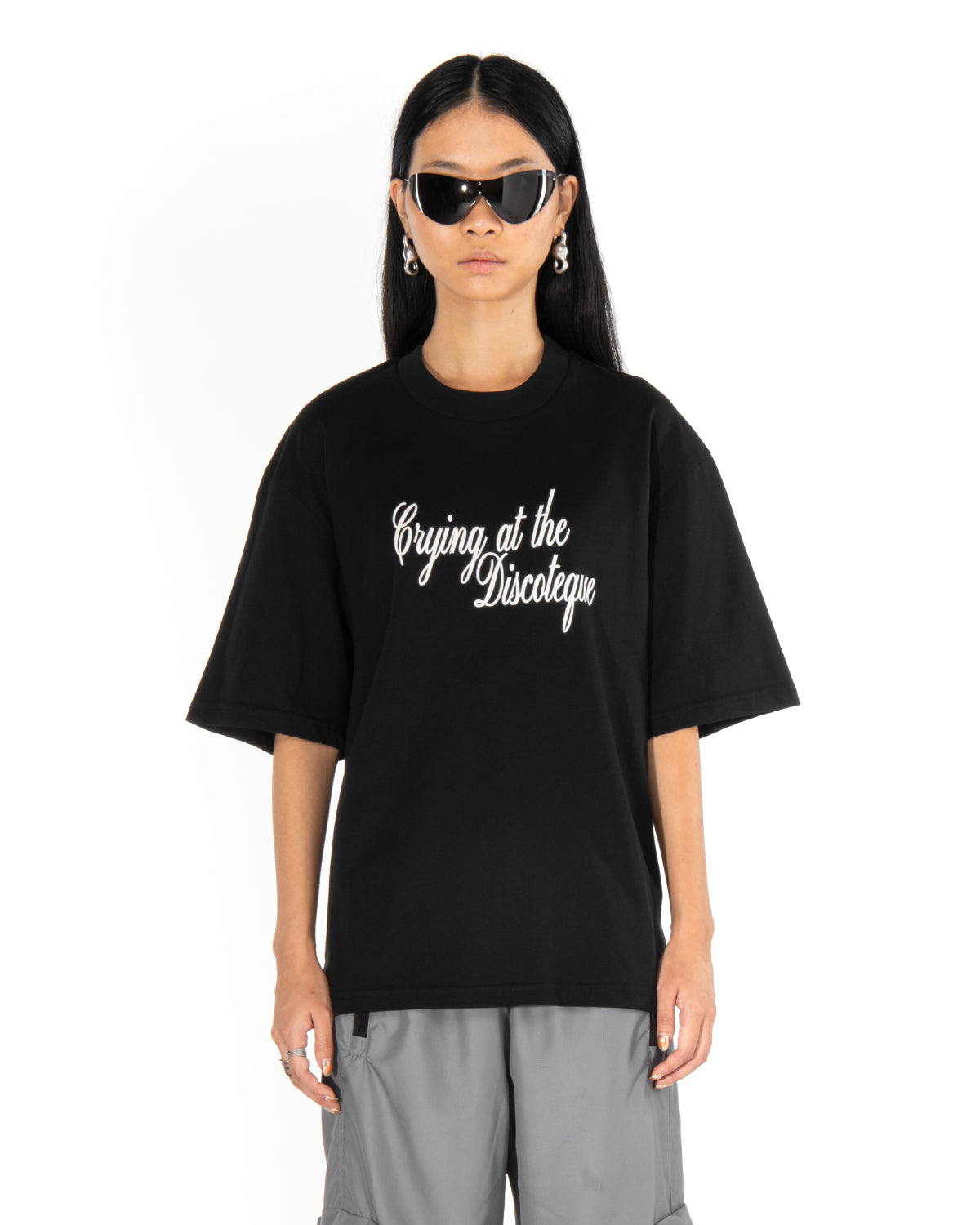 Crying@Disco T-Shirt | Blowhammer, color_black